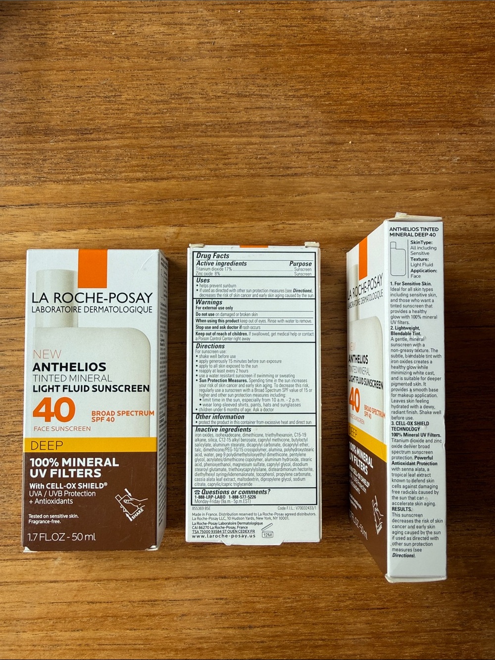 La Roche-Posay Anthelios Tinted Mineral Light Fluid Sunscreen SPF 40 - Deep